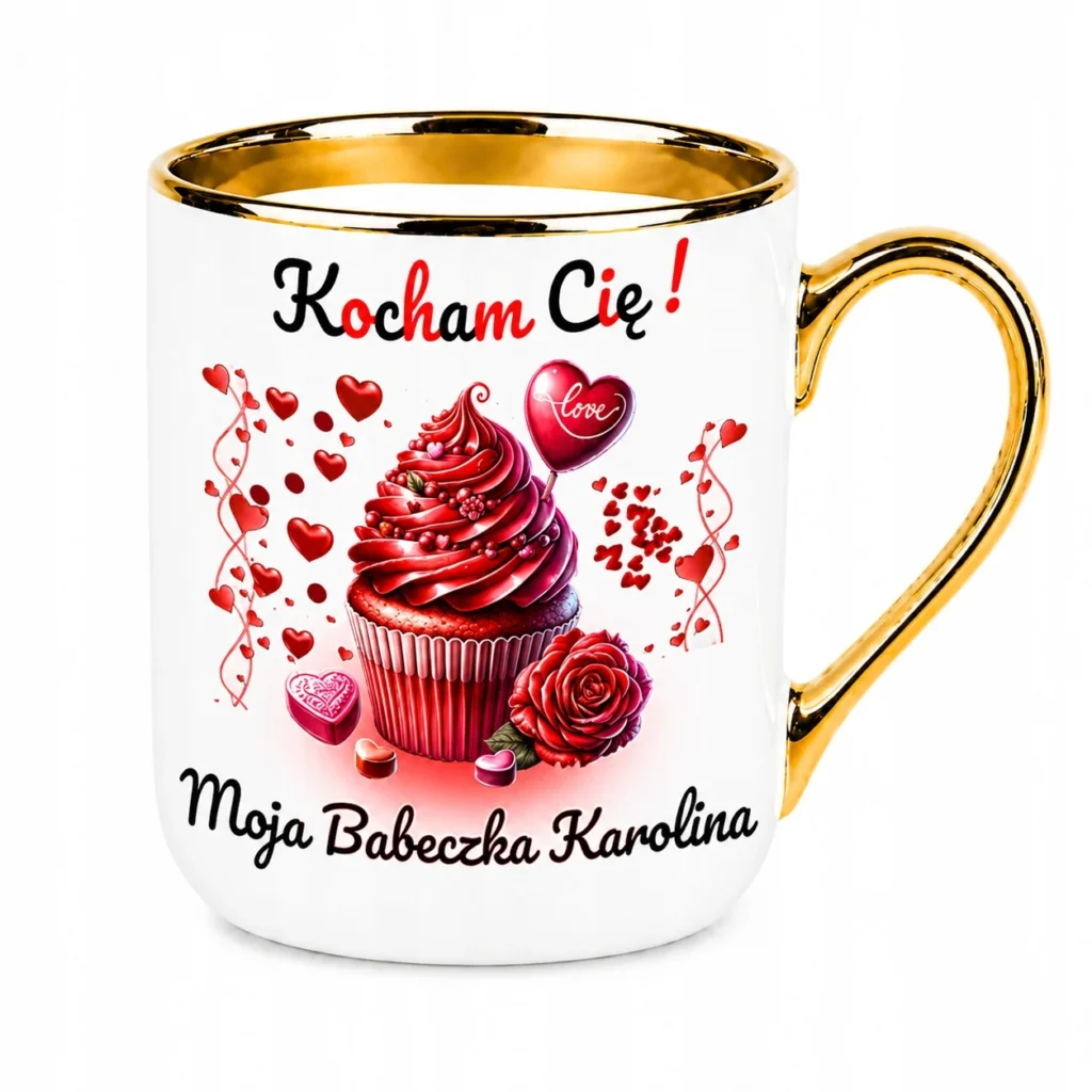 Kubek Miłosny z Imieniem Kocham Cię Prezent Dla Dziewczyny