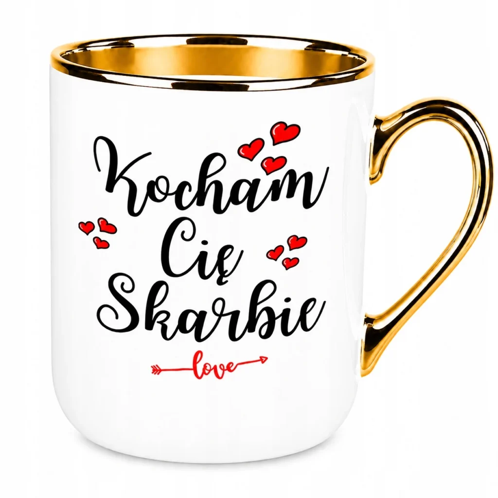 Prezent na urodziny rocznicę „Kocham Cię Skarbie” 330 ml