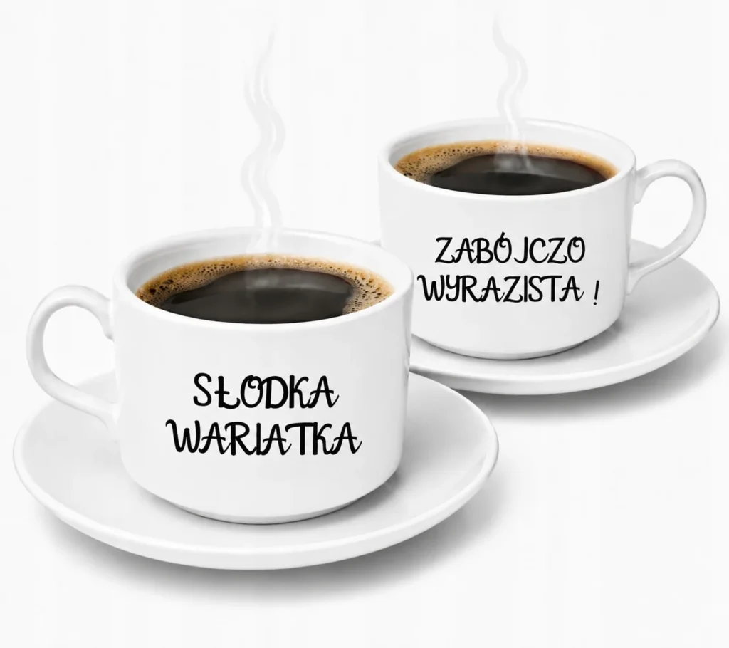 Filiżanka prezent na urodziny śmieszny nadruk Słodka wariatka 150 ml