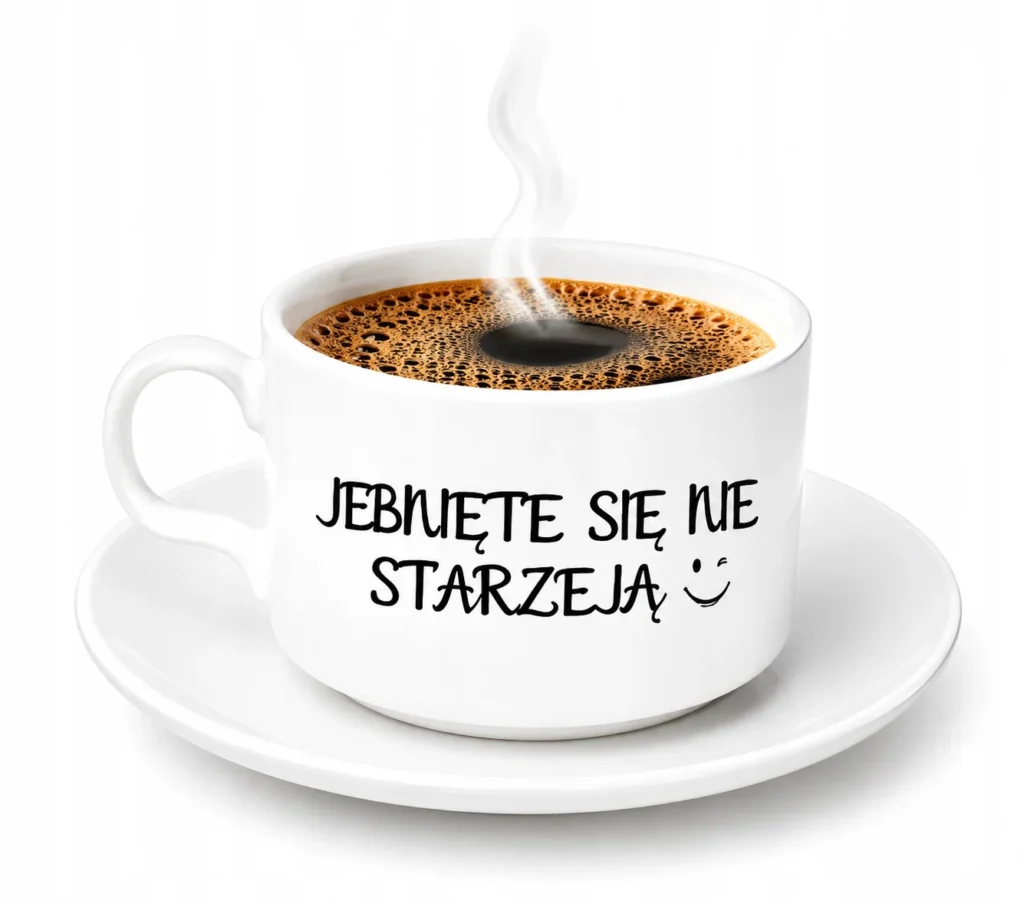 Filiżanka Je*nięte Się Nie Starzeją 150 ml Śmieszny Prezent