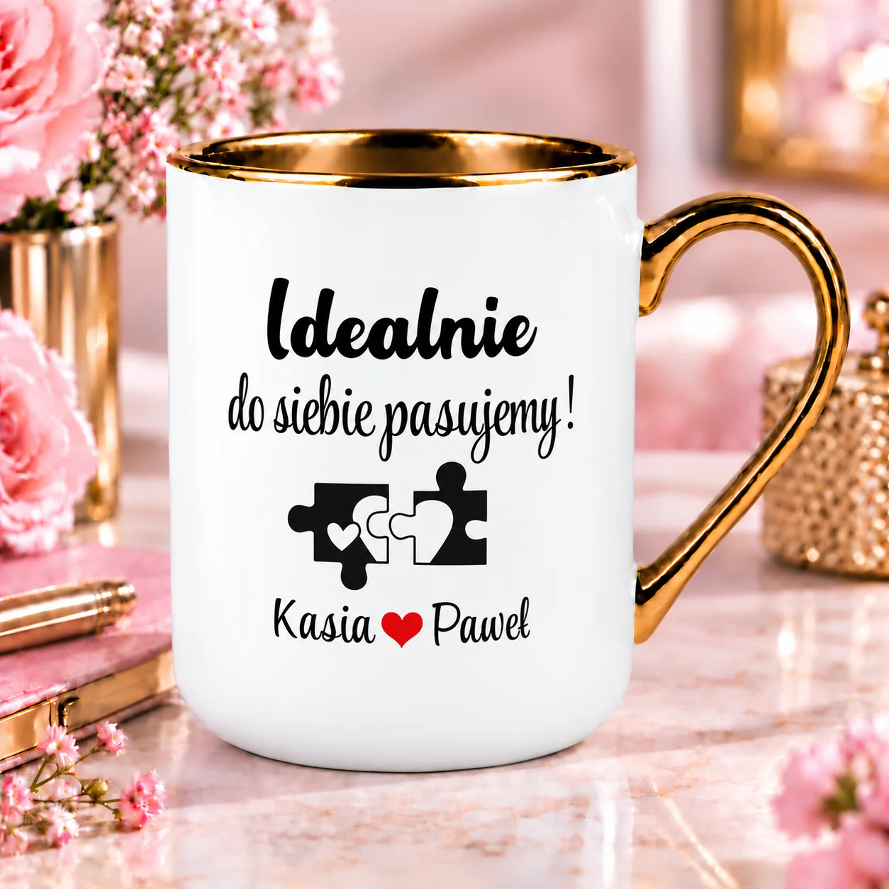 KUBEK PERSONALIZOWANY IDEALNIE DO SIEBIE PASUJEMY IMIONA PREZENT