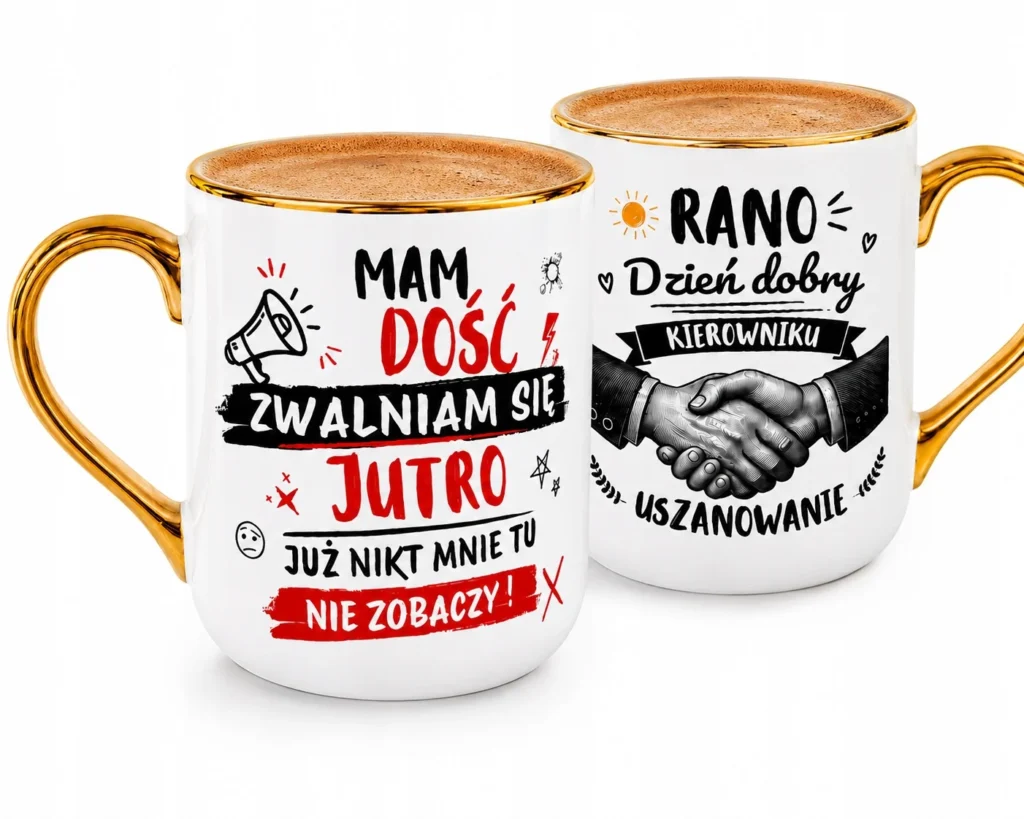 Śmieszny Kubek Do Pracy Mam Dość Zwalniam Się Jutro