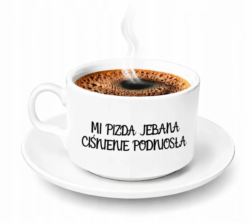 Śmieszna Filiżanka z Nadrukiem Dla Koleżanki Prezent Humor 150 ml