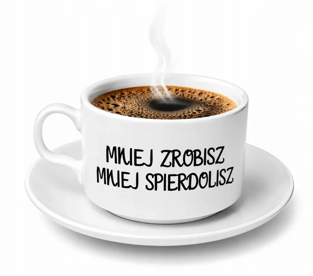 Filiżanka z zabawnym napisem - prezent dla niej i niego 150 ml