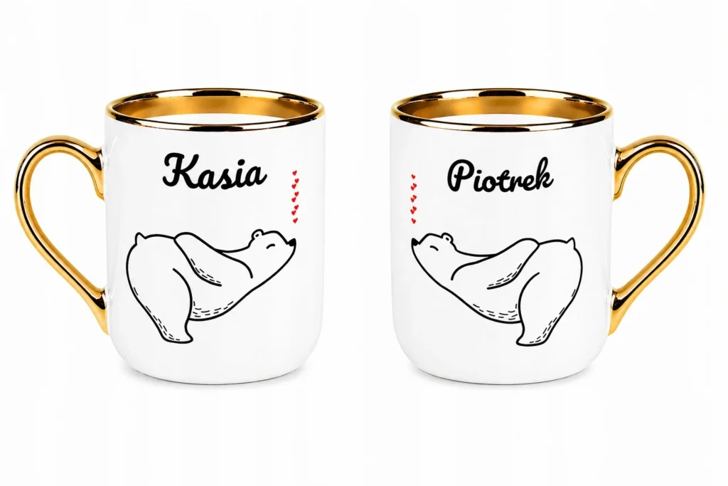 Kubki dla pary personalizowane prezent dla zakochanych