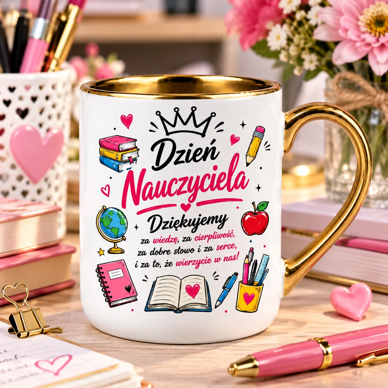 Kubek dla Nauczyciela 330 ml Dzień Nauczyciela Prezent